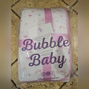 Bubble Baby Flamingo Blanket Bamboo 85 X 65 Retired Print NEW IN BAG